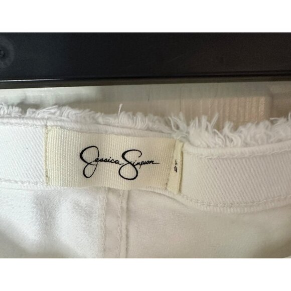Jessica Simpson Love Song High Rise Crop Flare White Jeans Womens Size 27 Denim - Picture 5 of 12